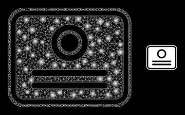 Parlak Kablo Çerçeve Noktalarıyla Vektör Ağ Sertifikası