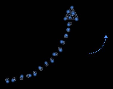 Işık Ağı Benekleriyle Vektör Ağı Yükseltme Eğilimi Oku
