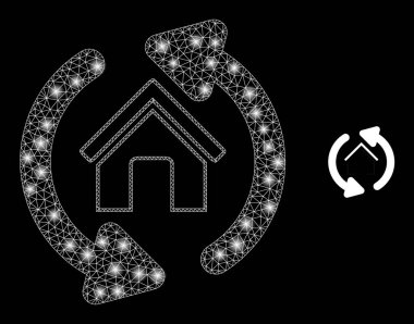 Vektör Ağı Ev Yenileme Okları Takımyıldızı İşaretleriyle