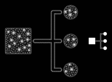 Sihirli Ağ Yıldızlarıyla Vektör Ağ Hiyerarşisi