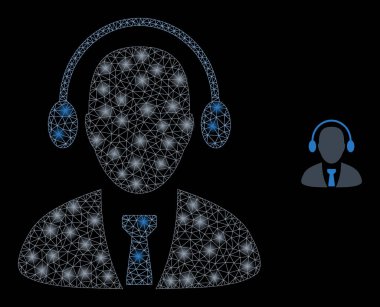 Majestic Takımyıldızı Benekli Vektör Ağ Çağrı Merkezi Operatörü