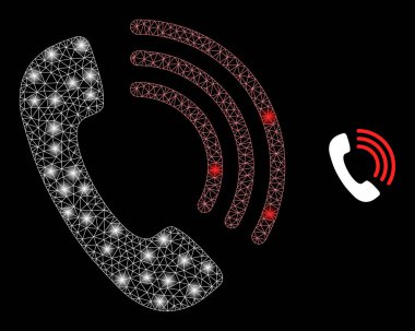 Majestic Takımyıldızı Yıldızlarıyla Vektör Ağ Telefon Çağrısı