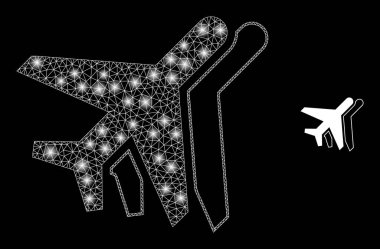 Sihirli Gövde Yıldızlı Vektör Ağ Uçakları