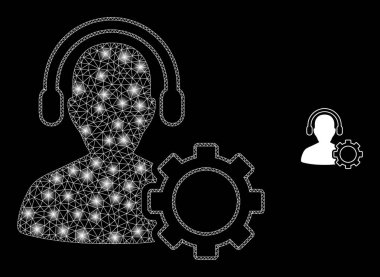 Parlak Takımyıldız Fişekleri ile Vektör Ağ Servisi Çağrı Merkezi