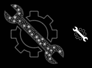 Sihirli Kablo Çerçeveli Vektör Ağ Seçenekleri Araçları