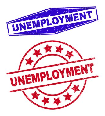 UNEMPLOYMENT Yuvarlak ve Altıgen Şekillerde Mühürleri Homurdandı