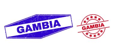 GAMBIA Çember ve Altıgen Şekillerinde Filigranı Çizdi