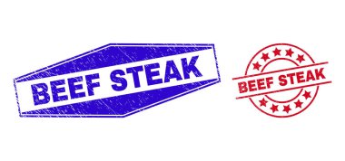 BeEF Biftek Tehlike Damgaları Çember ve Altıgen Şekiller