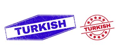Yuvarlak ve Altıgen Şekillerde Kirli Rozetler