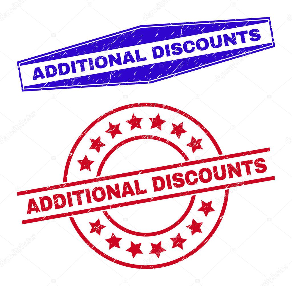 ADDITIONAL DISCOUNTS Distress Stamps in Round and Hexagon Forms