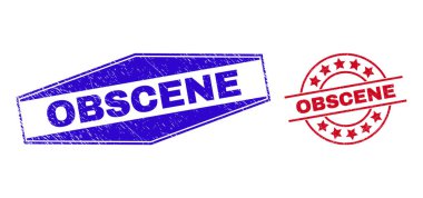 OBSCENE Çember ve Altıgen Biçimli Damga Mührü