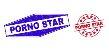 PORNO STAR Yuvarlak ve Hexagon Şekillerinde Kirli Damgalar