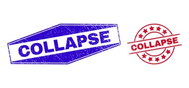 COLLAPSE Yuvarlak ve Altıgen Biçimlerde Aşınmış Rozetler