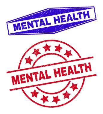 MENTAL HASTANESİ Yuvarlak ve Altıgen Şekillerde Kirli Rozetler