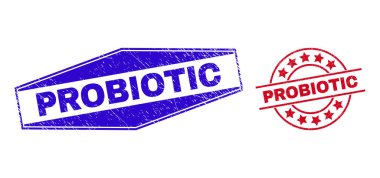 Çember ve Altıgen Biçimlerinde ProBIOTIC Grunge Damgaları