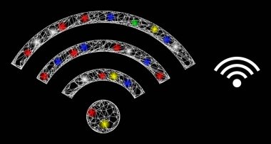 Görkemli Web Wi-Fi Erişim Simgesi