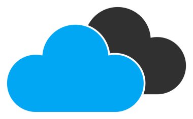 Vektör Bulutları Simge İllüstrasyonu