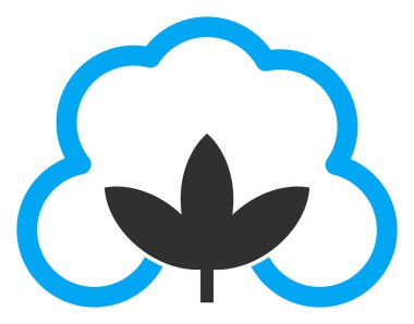 Vektör Pamuk Simgesi İllüstrasyonu