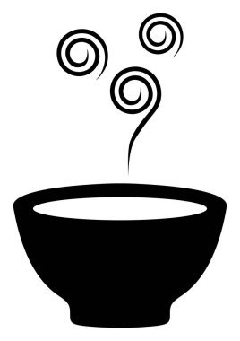Vektör Çorbası Aroma Simgesi İllüstrasyonu