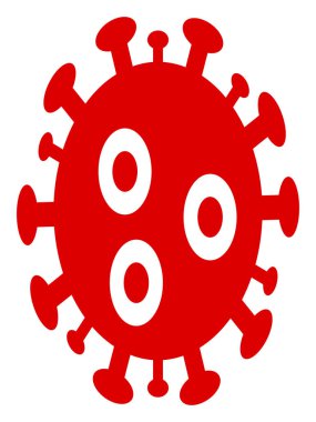 Vektör Omicron Virüs Simgesi İllüstrasyonu