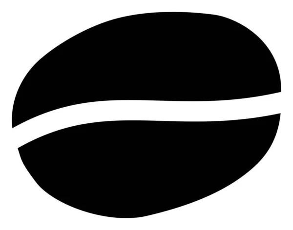 Illustration vectorielle d'icône de fève de café — Image vectorielle