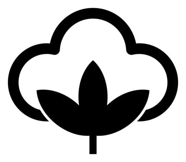 Illustrazione dell'icona del cotone vettoriale — Vettoriale Stock