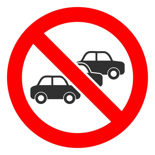 Vector No Traffic Stam Icon Illustration — Stockvektor