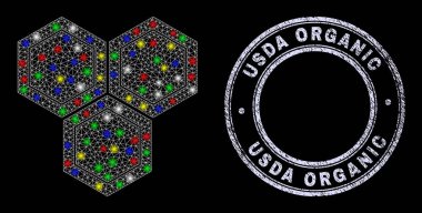 Desenli Usda Organik Filigran ve Parlak Ağ Bal Tarağı