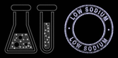 Tehlike Düşük Sodyum Damga Mührü ve Işık Noktalı Işık Ağı Kimyasal Cam