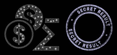 Tehlike Gizli Sonuç Mühür ve Parıltı Ağ Doları Parıltısı