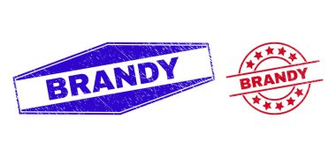 Çember ve Altıgen Şekiller İçinde Kirli Mühürler