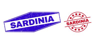 SARDINIA Çember ve Altıgen Biçimlerde Aşınmış Mühürler