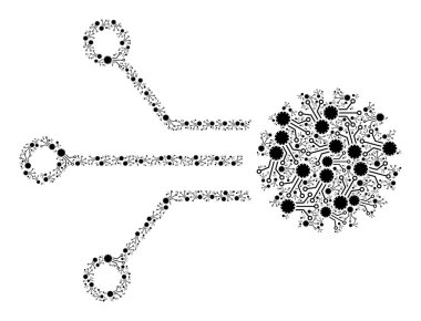 Öz Ögelerin Nanobot Fraktal Simgesi