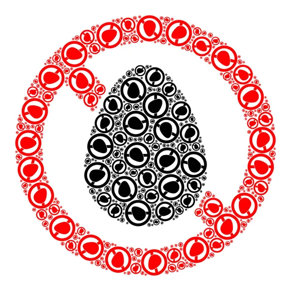 Ögelerin Yumurta Özyinelemesini Durdur — Stok Vektör