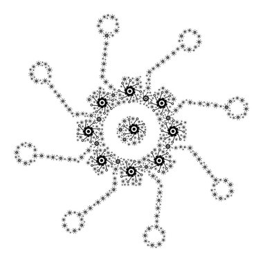 Vites Devresi Fraktal Simge Kolajı Benlik Simgelerini Bağlıyor