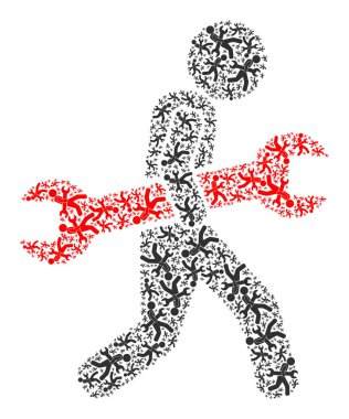 Hırsız Anahtarı Çaldı Özyineleme Simgesi Mozaiği