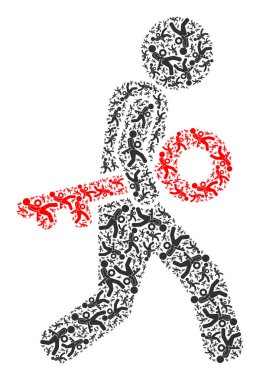 Kişisel Simgelerin Özyinelemeli Anahtar Hırsızı Mozaiği