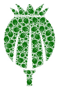 Gelincik Başı Ögelerin Özyinelemeli Simgesi