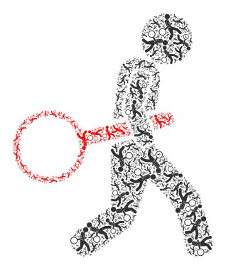 Cam Hırsızı Özyinelemeli Simge Simgesi Mozaiği