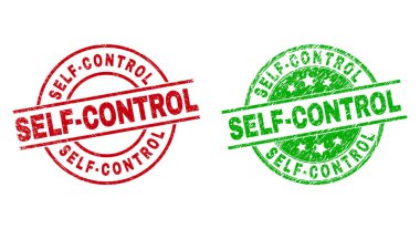 SELF-Kontrol Yuvarlak Damgaları Aşınmış Biçimli