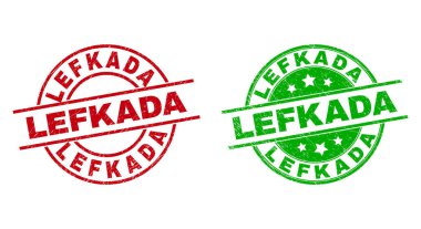 Aşınmış Biçimli LEFKADA Yuvarlak Rozetleri