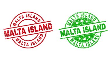 Yüzeyi aşınmış Malta Adaları Yuvarlak Rozetleri