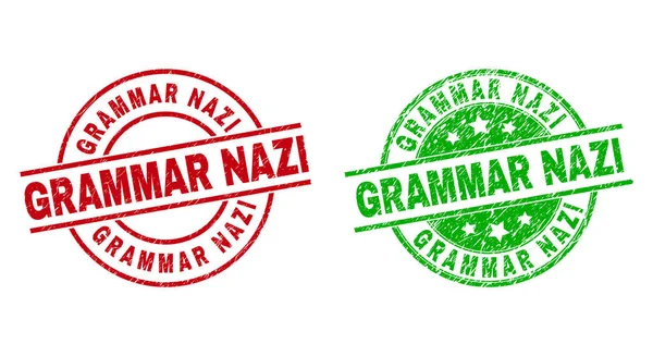 GRAMMAR NAZI Στρογγυλή υδατογραφήματα χρησιμοποιώντας ακαθόριστο στυλ — Διανυσματικό Αρχείο