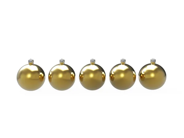 Kleurrijke kerstballen pak geïsoleerd op witte achtergrond — Stockfoto