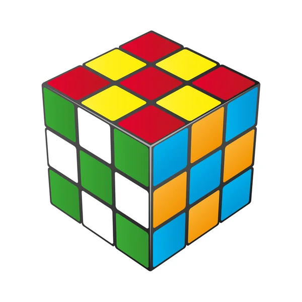 Fun game cube vector abstract background — Stock Vector