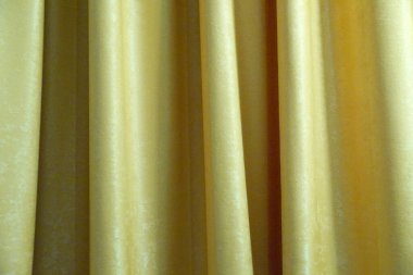 Altın kaplamalı perde tekstil arkaplanı için kapat.