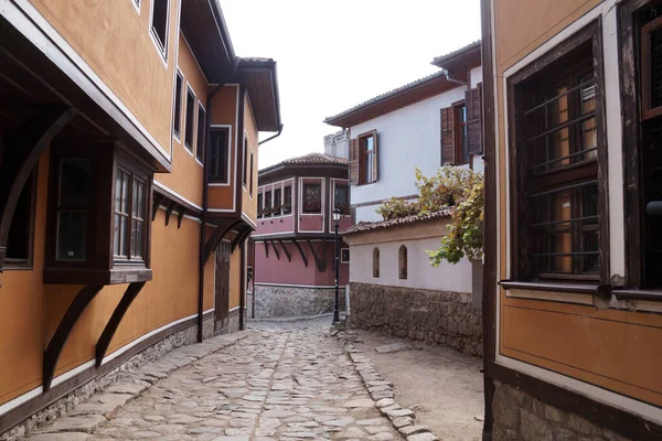 Jalan Jalan Kuno Kota Tua Plovdiv Bulgaria — Stok Foto