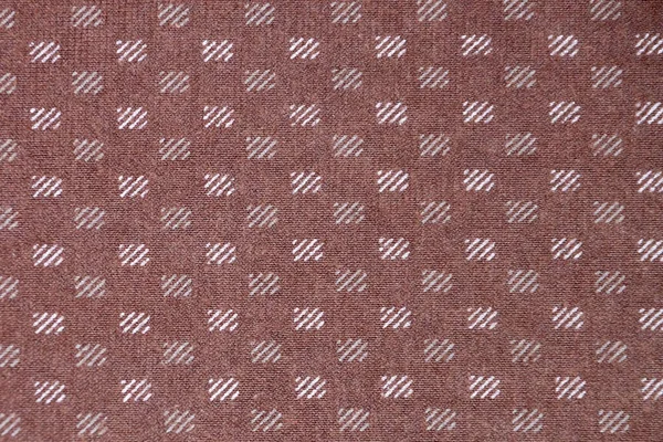 Brown Flannel Material Geometric Pattern Textile Background — Stockfoto