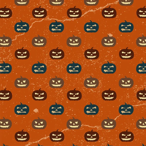 Pumpkin Pattern Halloween Style — Stock Vector