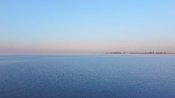 Puesta Sol Orilla Del Lago Issyk Kul Kirguistán — Vídeos de Stock